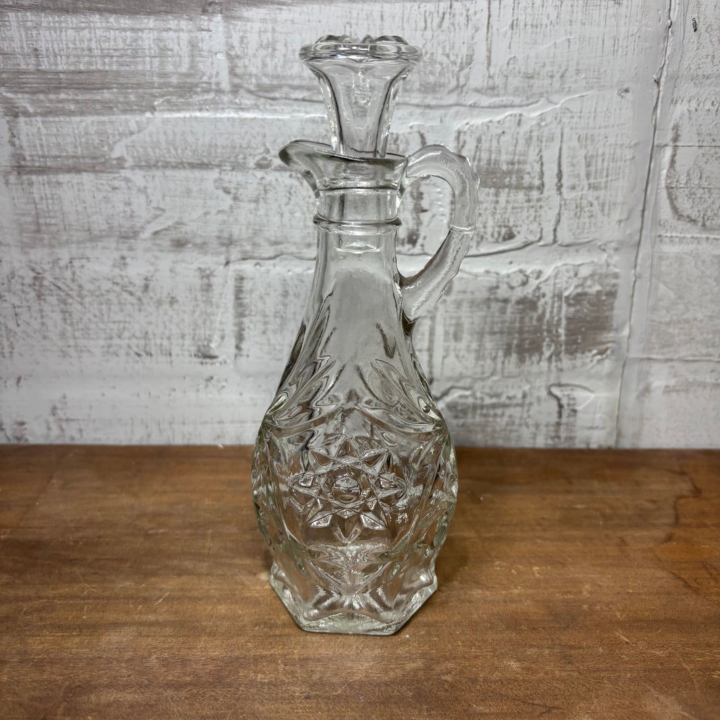 Vintage Glass Oil Decanter