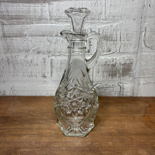 Vintage Glass Oil Decanter
