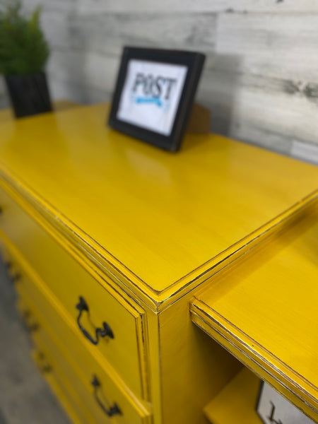 Yellow Buffet Desk