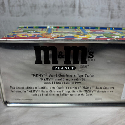 Vintage 1996 M&M's Christmas Series Diner #4 Limited Edition Canister