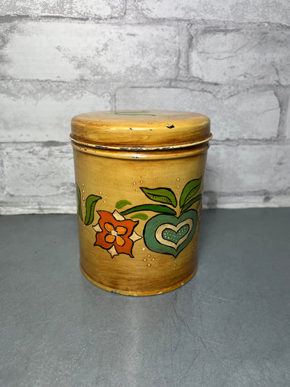 Vintage Flower Tin