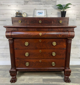 Antique Empire Mahogany Dresser Chest