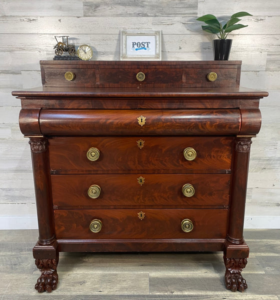 Antique Empire Mahogany Dresser Chest