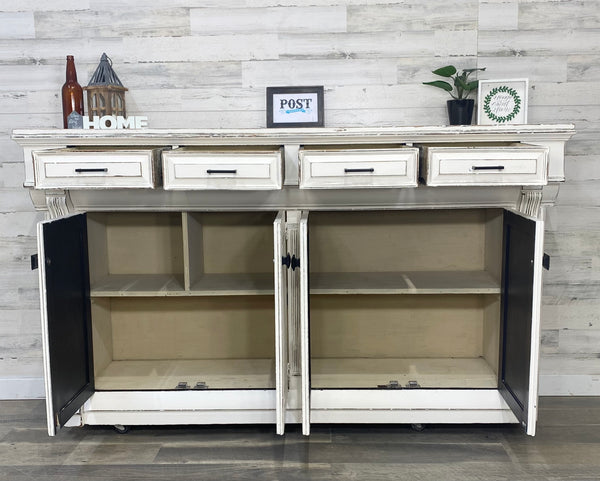 Rustic Farmhouse White Buffet