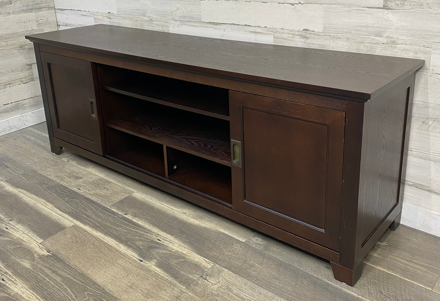Dark Wood TV Stand