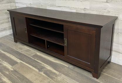 Dark Wood TV Stand
