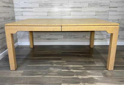 Mid Century Modern Grass Cloth Dining Table