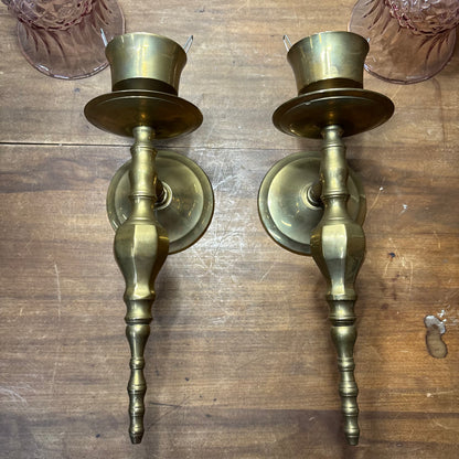 Blush & Brass Wall Sconce Set Of Two