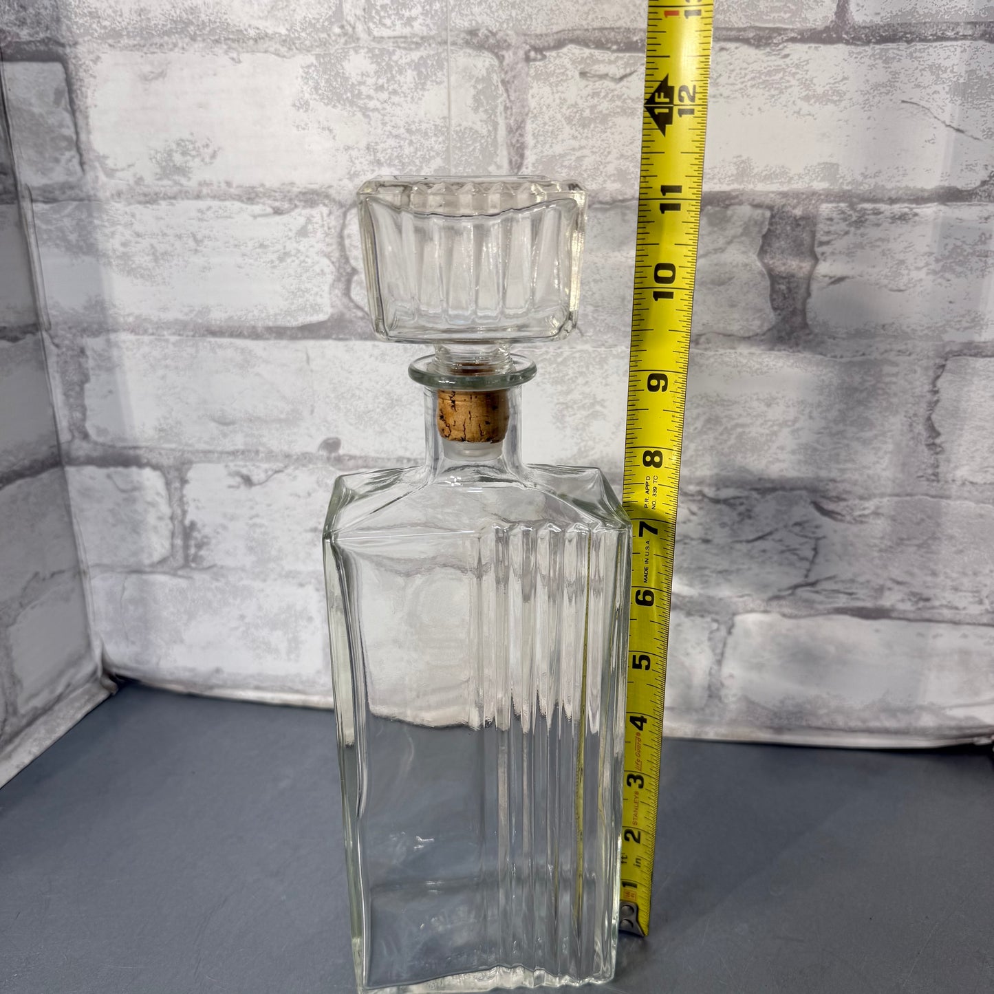 Vintage Glass Decanter W/ Stopper