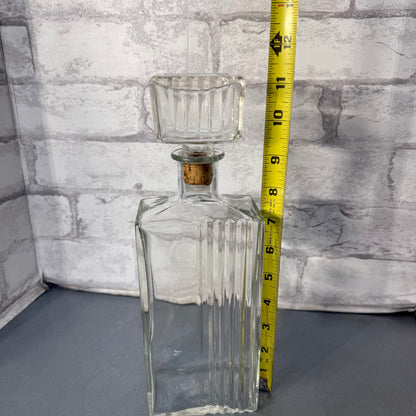Vintage Glass Decanter W/ Stopper
