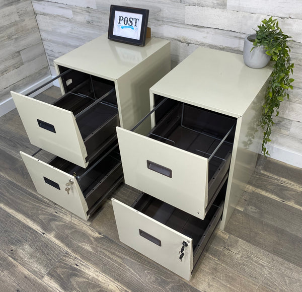 Set Of 2 Locking File Cabinets