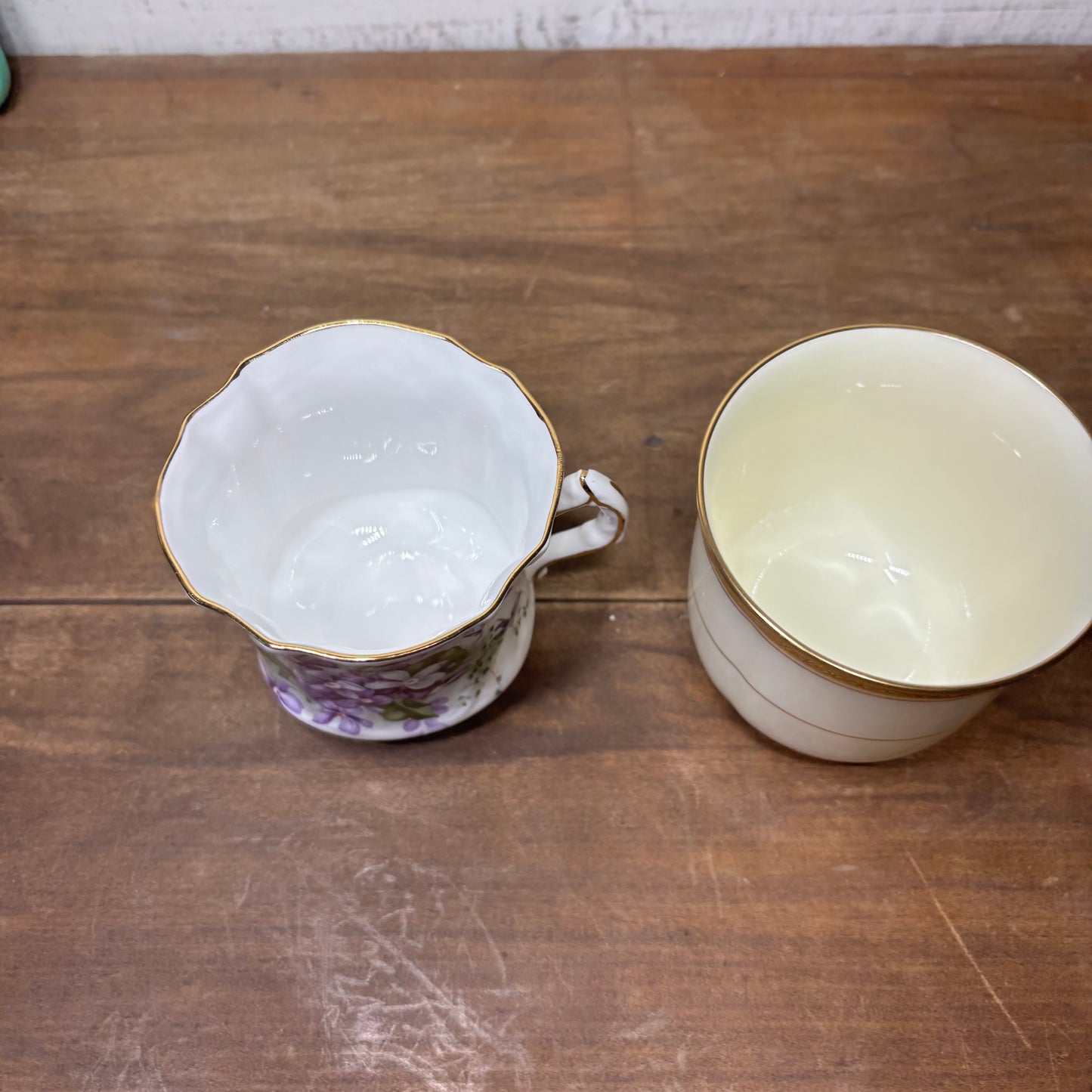 Vintage Porcelain Teacups Set of 4 #6 Table