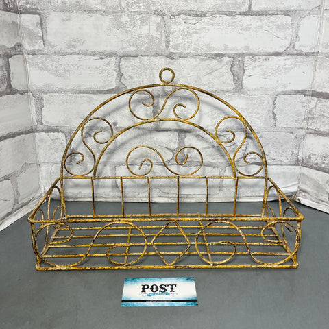 French County Metal Hanging Plant Holder/ Shelf