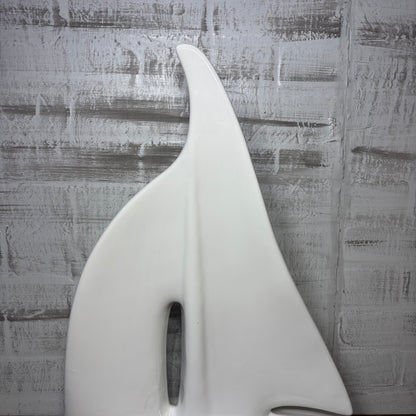 Vintage White Ceramic Nautical Sail Boat