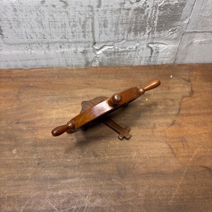 Vintage Nautical Wooden Ship Steering Wheel Frame Table