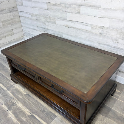 Rustic Coffee Table W/ Storage Drawers