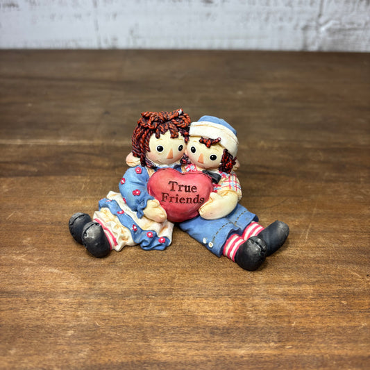 Vintage Raggedy Ann & Andy “True Friends " Figurines