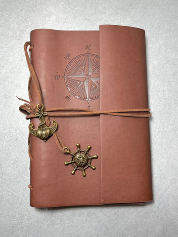 Leather Compass Travel Journal
