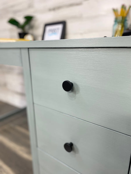 Blue Gray Modern Desk