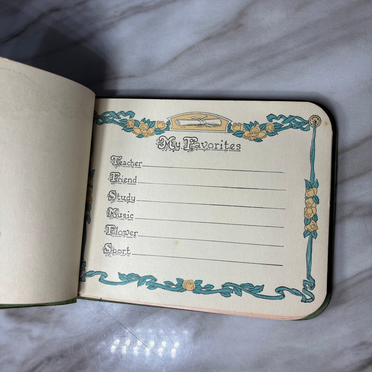 Vintage Class Autographs Book Unused