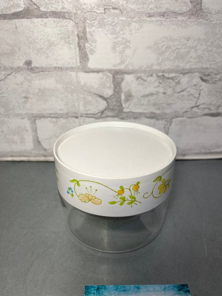 Vintage Pyrex Wildflower See And Store Canister
