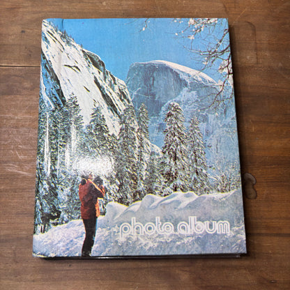 Vintage Snowy Mountain Photo Album