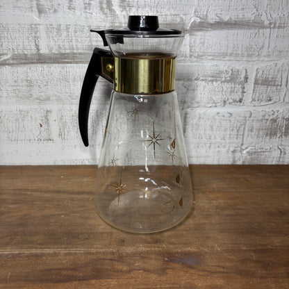 Mid Century Atomic Starburst  Corning Ware Coffee Carafe