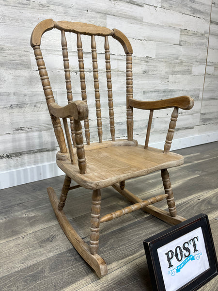 Wooden Kids Rocking Chair Antique