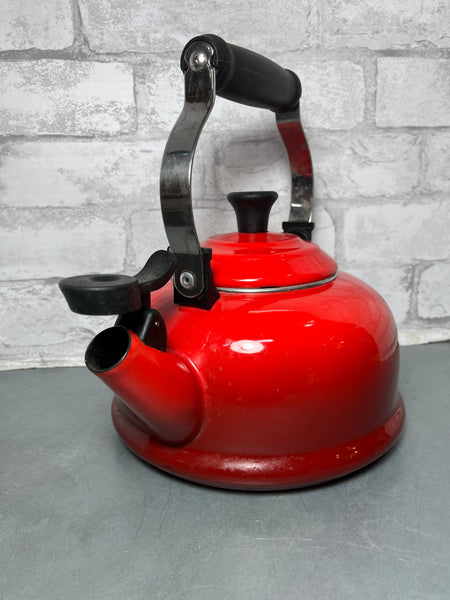 Le Creuset Red Enamel Tea Kettle