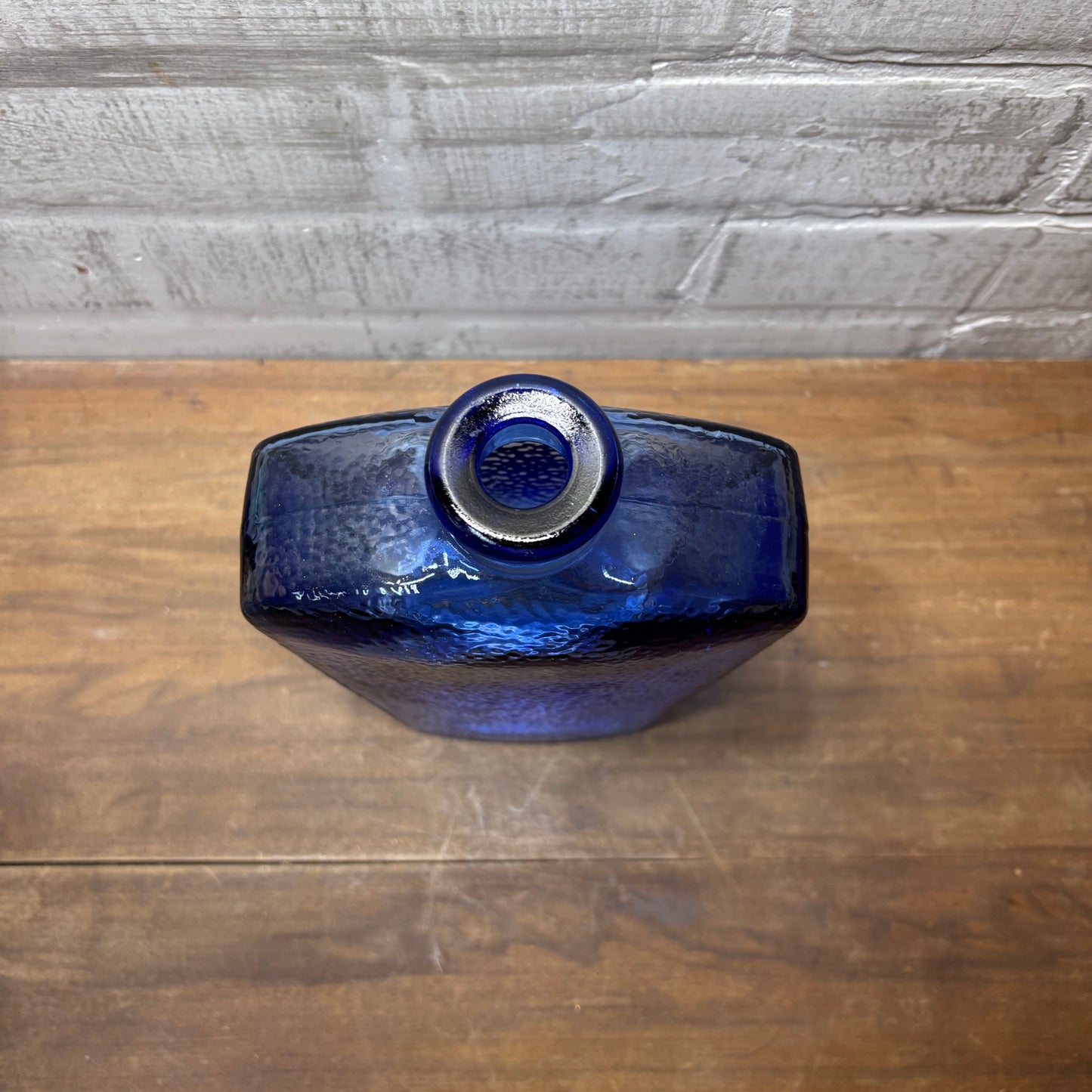 Vintage Cobalt Blue Decanter Vase
