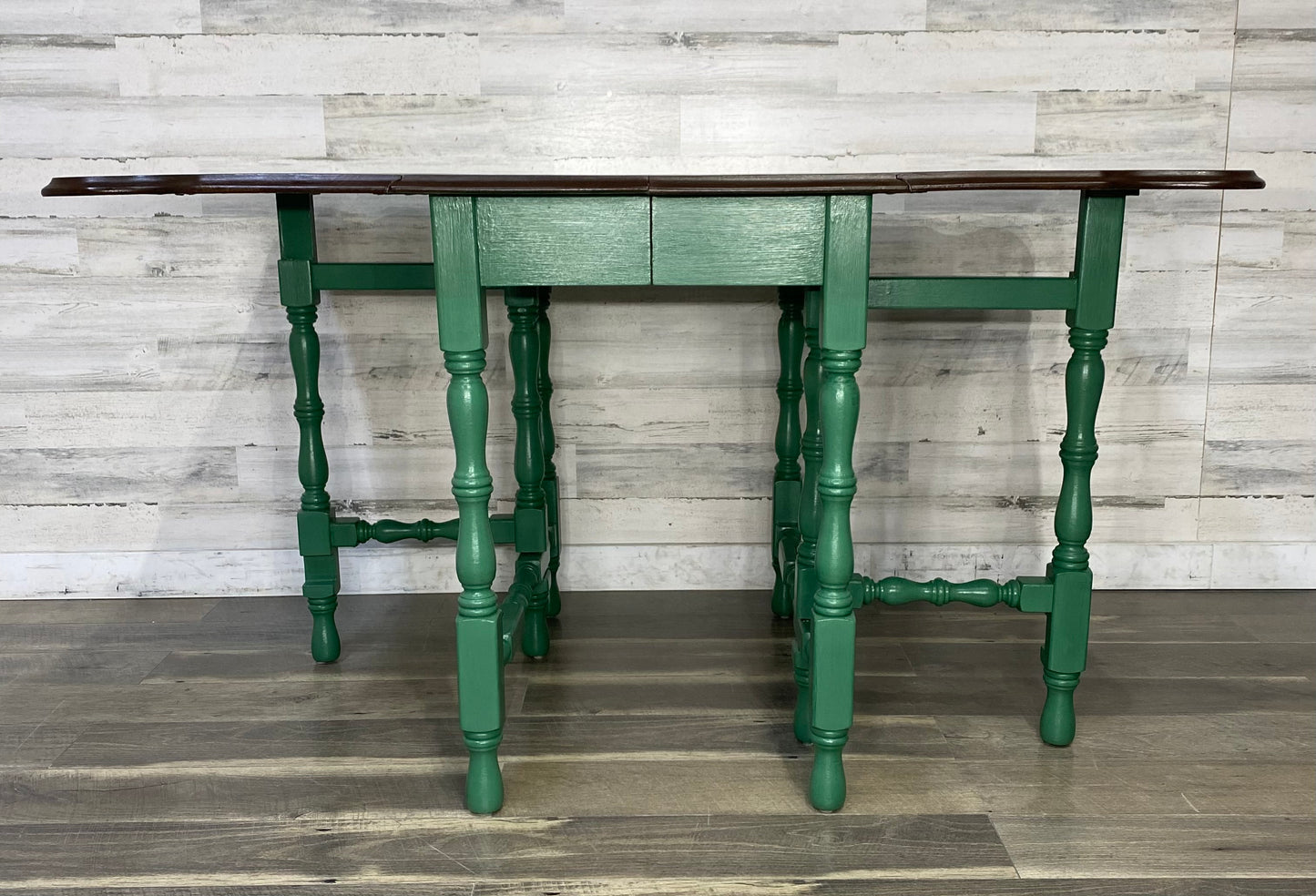 Green Drop Leaf Dining Table