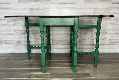 Green Drop Leaf Dining Table