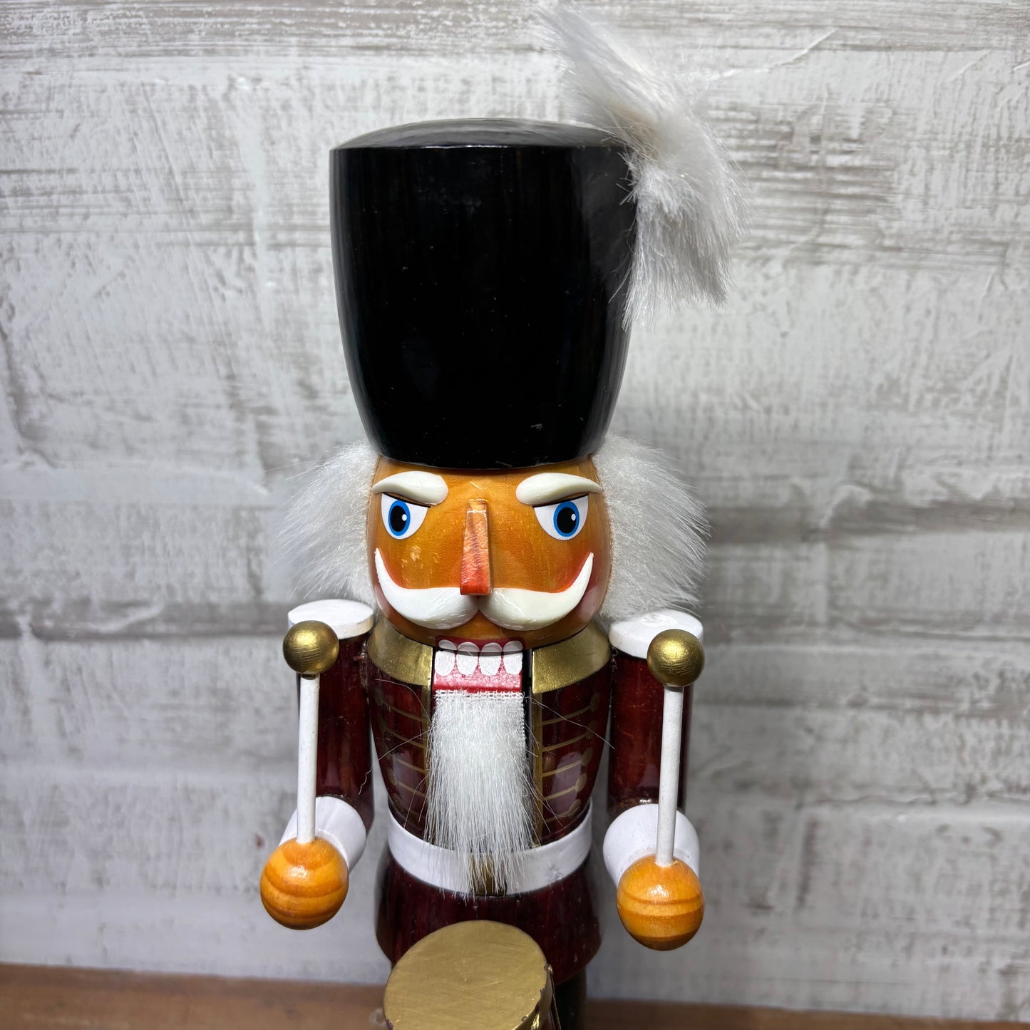 Vintage Traditions Wooden Toy Soldier Drummer Nutcracker