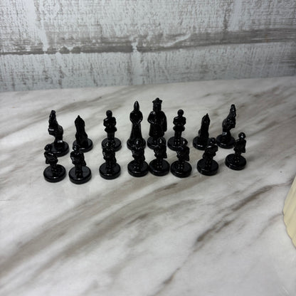 Mid Century West Germany Miniature Pocket Chess Set Container