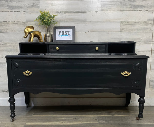 Short Black Dresser