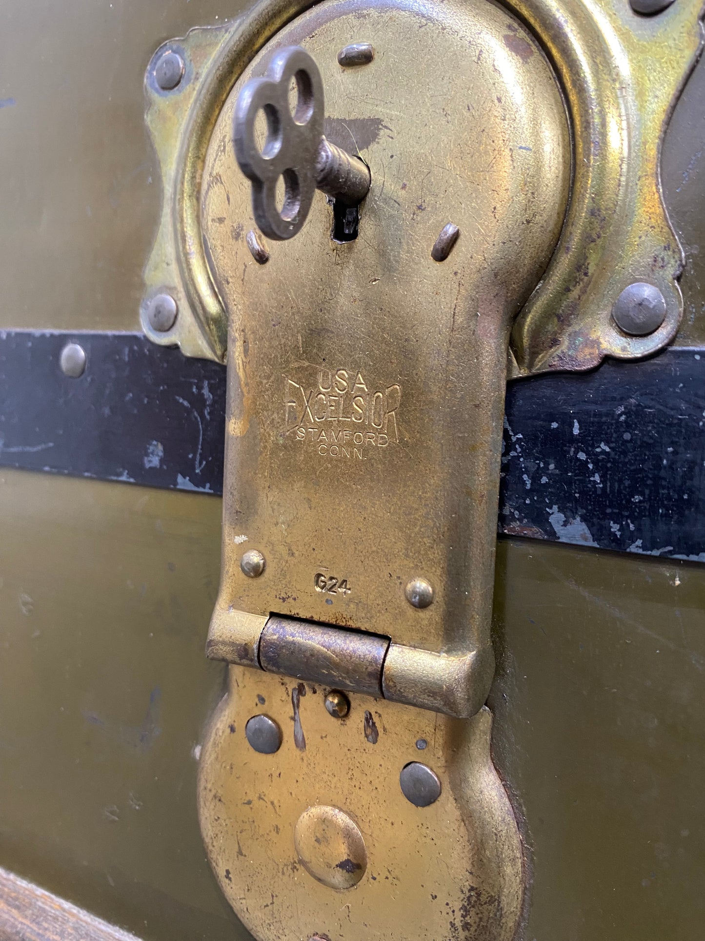 Vintage Travel Steamer Trunk