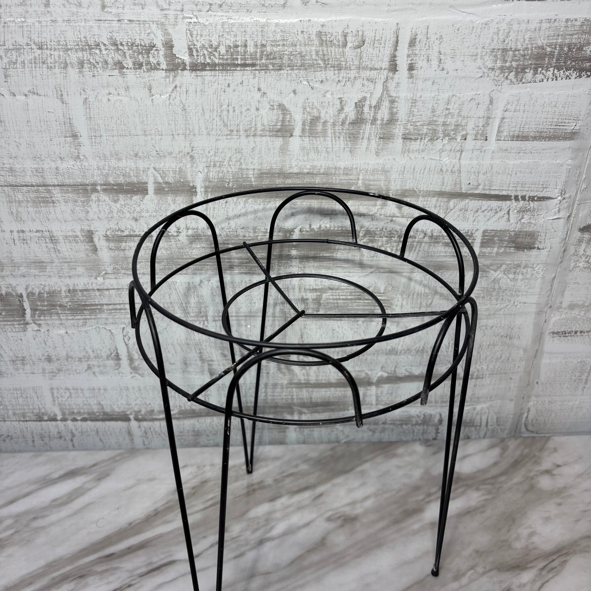 Black Metal Tall Plant Stand