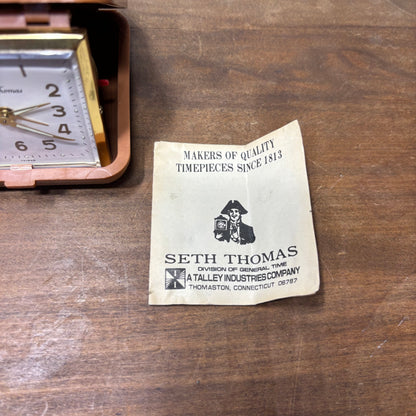 Vintage Seth Thomas Travel Alarm Clock