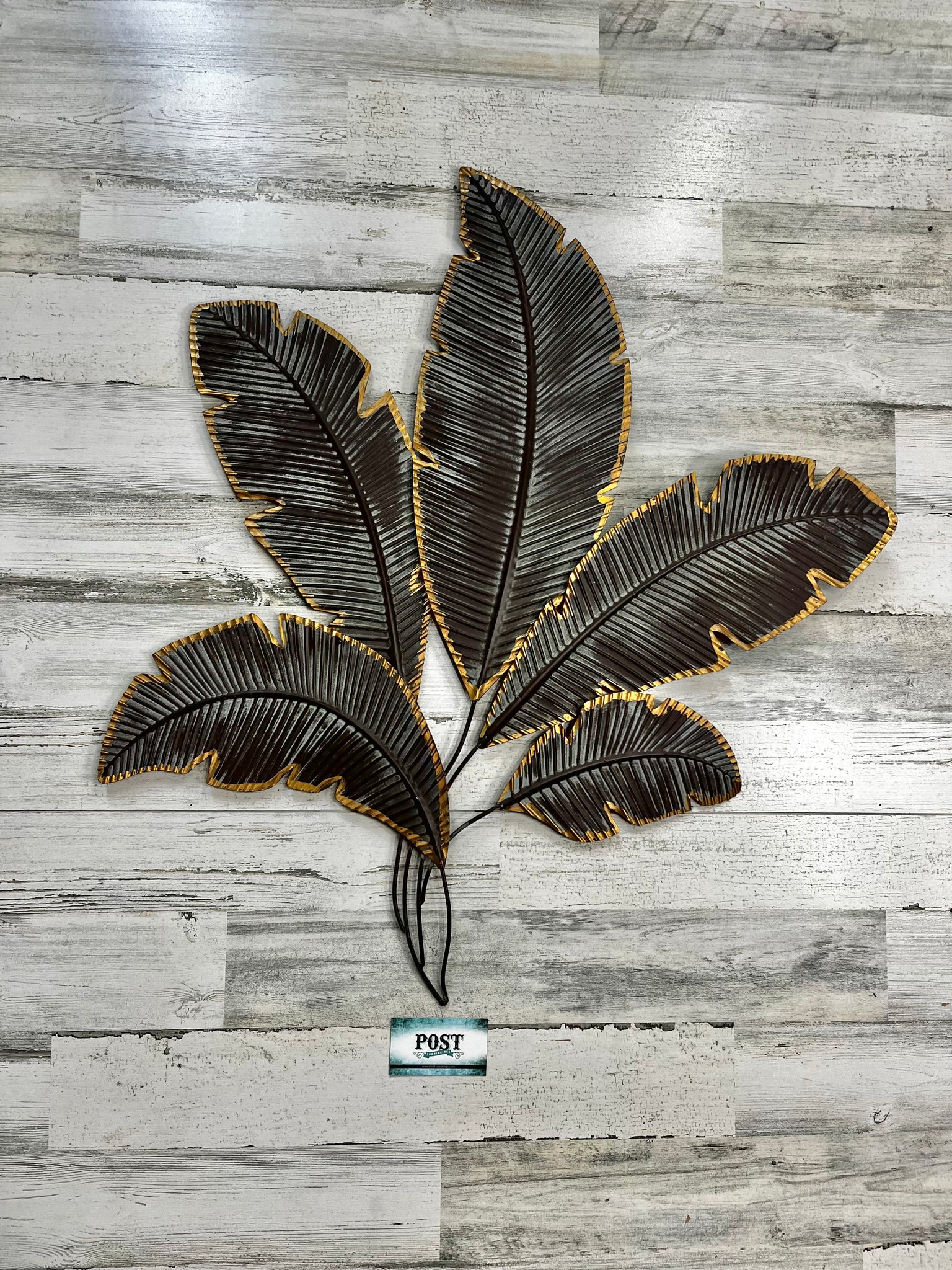 Metal Palm Leaves Wall Art