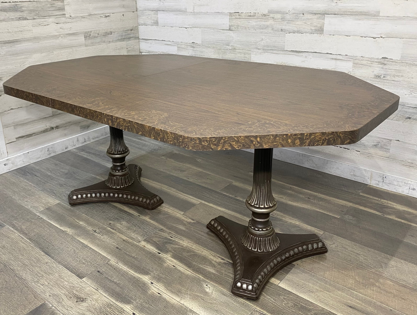 Mid Century Dining Set Green Chairs MetalCraft