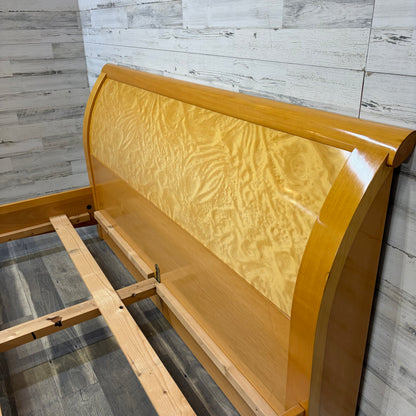 Vintage Birdseye Maple King Bedframe