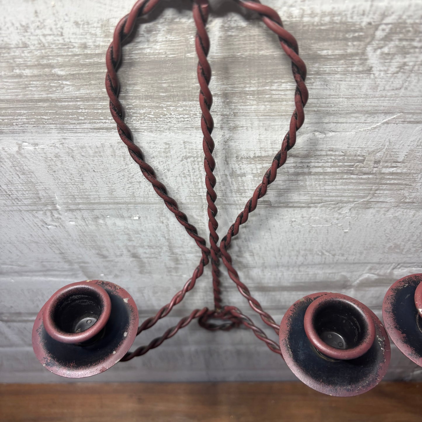 Twisted Rope Candle Holder Set