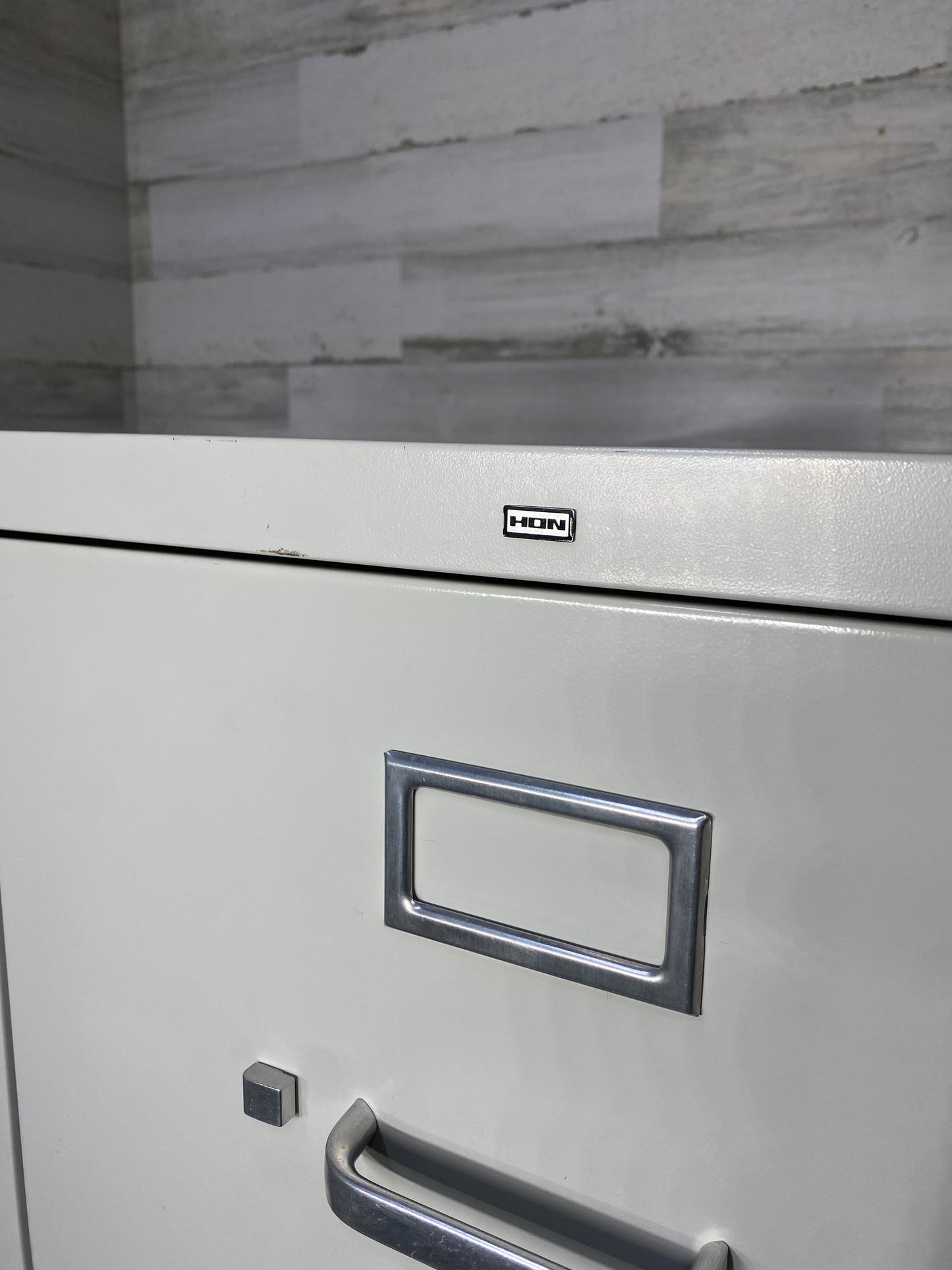 White Metal Hon 4 Drawer File Cabinet