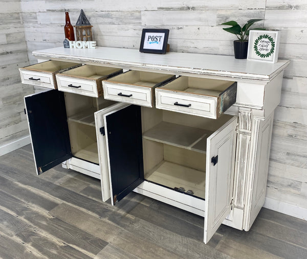 Rustic Farmhouse White Buffet