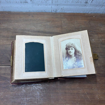 Antique Victorian Photo Album W/ Photos