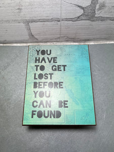 “Get Lost” Trinket Keepsake Wood Box