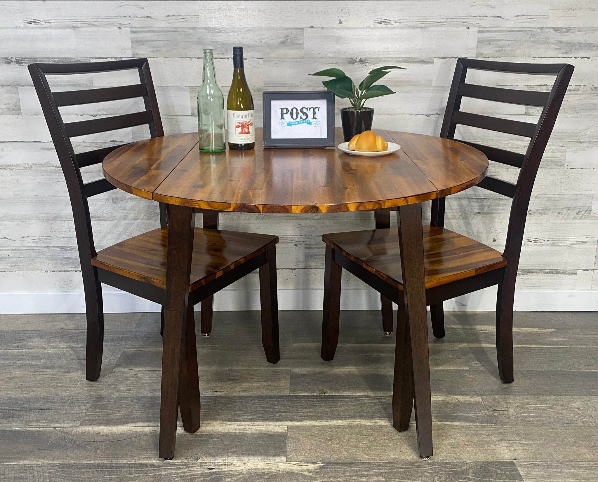 Round Drop Leaf Dining Set