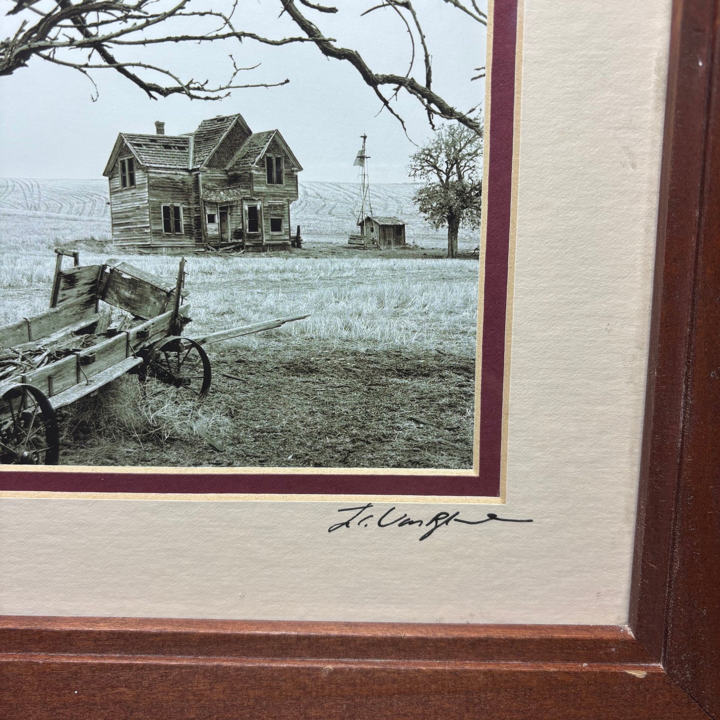 Abandoned “The Charles Nelson House” Framed Signed Pictured