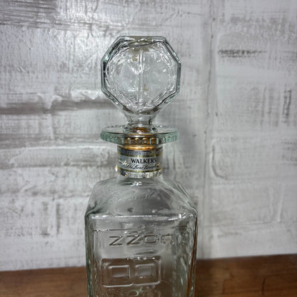 Vintage License Plate Whiskey Glass Decanter
