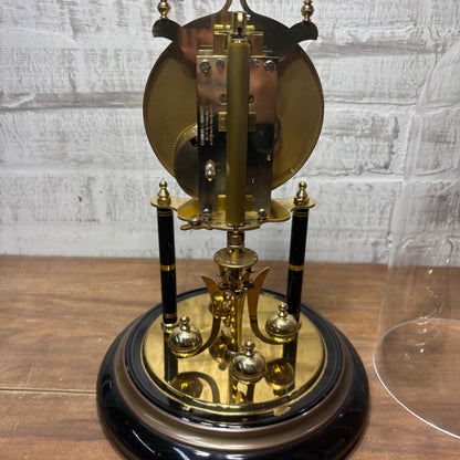 Vintage German Kundo Floral 400 Day Torsion Anniversary Mantel Clock